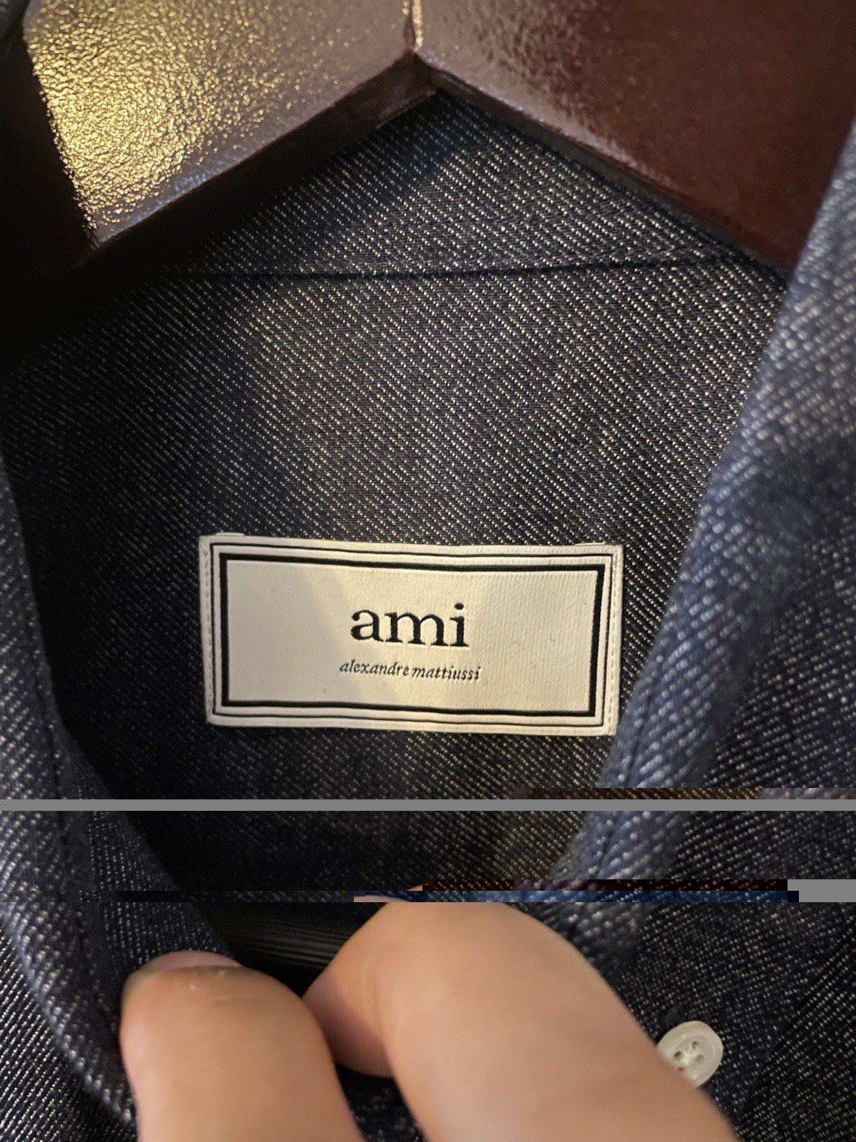 Ami Alexandre Mattiussi Men’s Button Up Long Sleeve Navy Blue