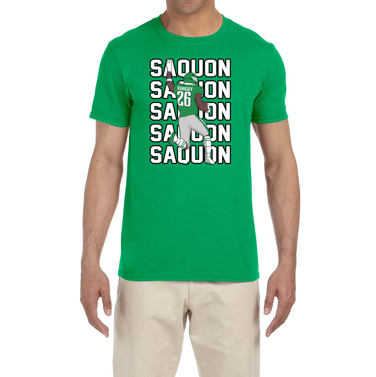 Saquon Barkley Text Pic Throwback Colors T-Shirt