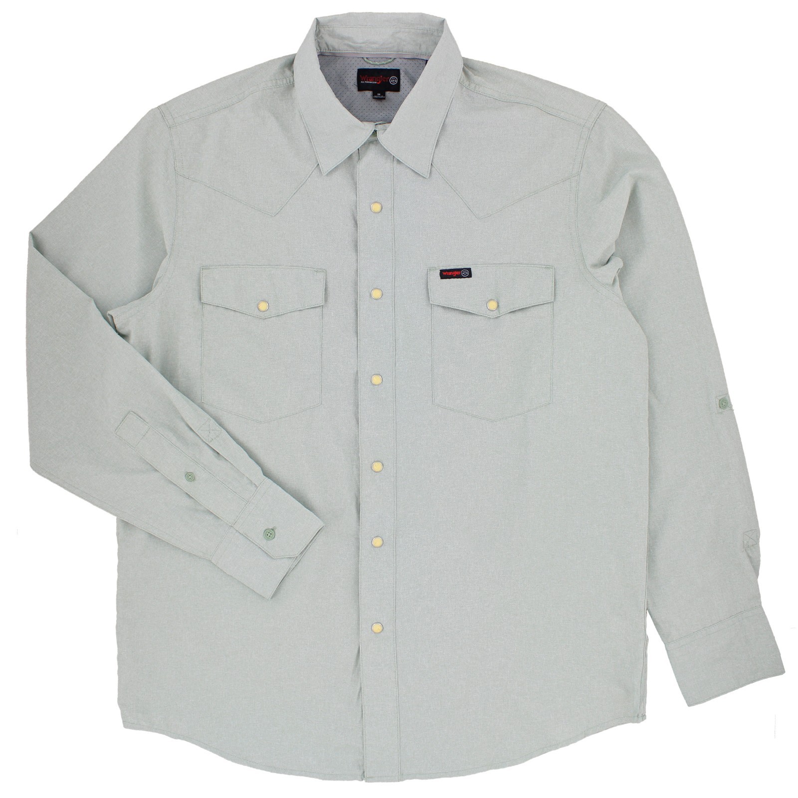 Wrangler ATG Western Men’s Shirt, Snap Button Up Long Sleeve, Front Pockets