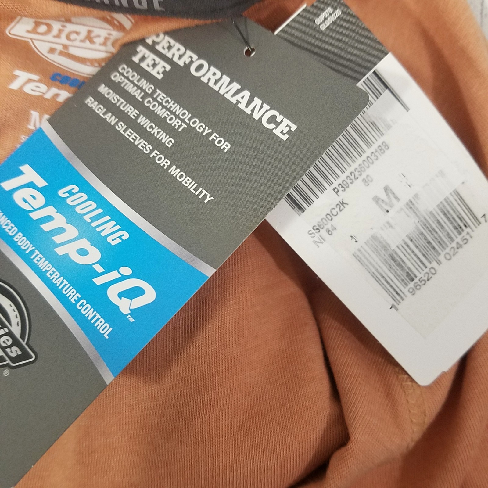 Dickies Cooling Temp-iQ Performance T-Shirt Mens Size Medium