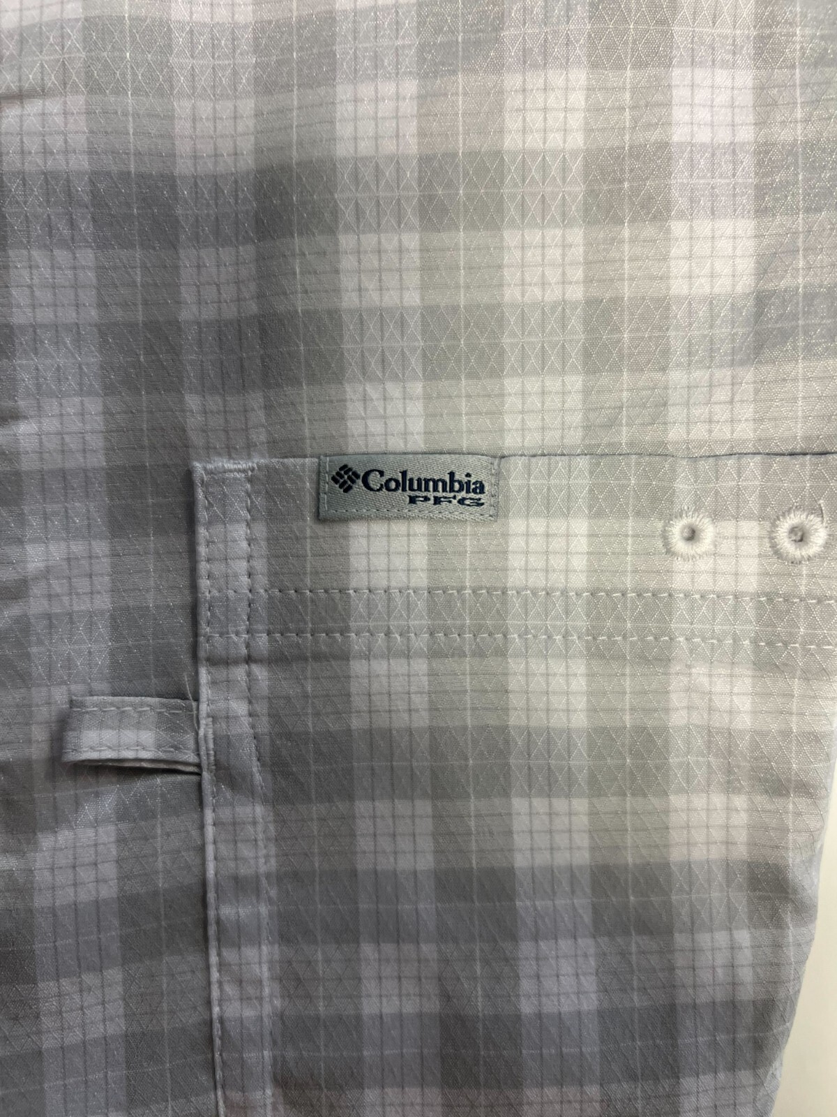 Columbia Men’s Shirt PFG Super Slack Tide Camp Palaka Plaid Short Sleeve