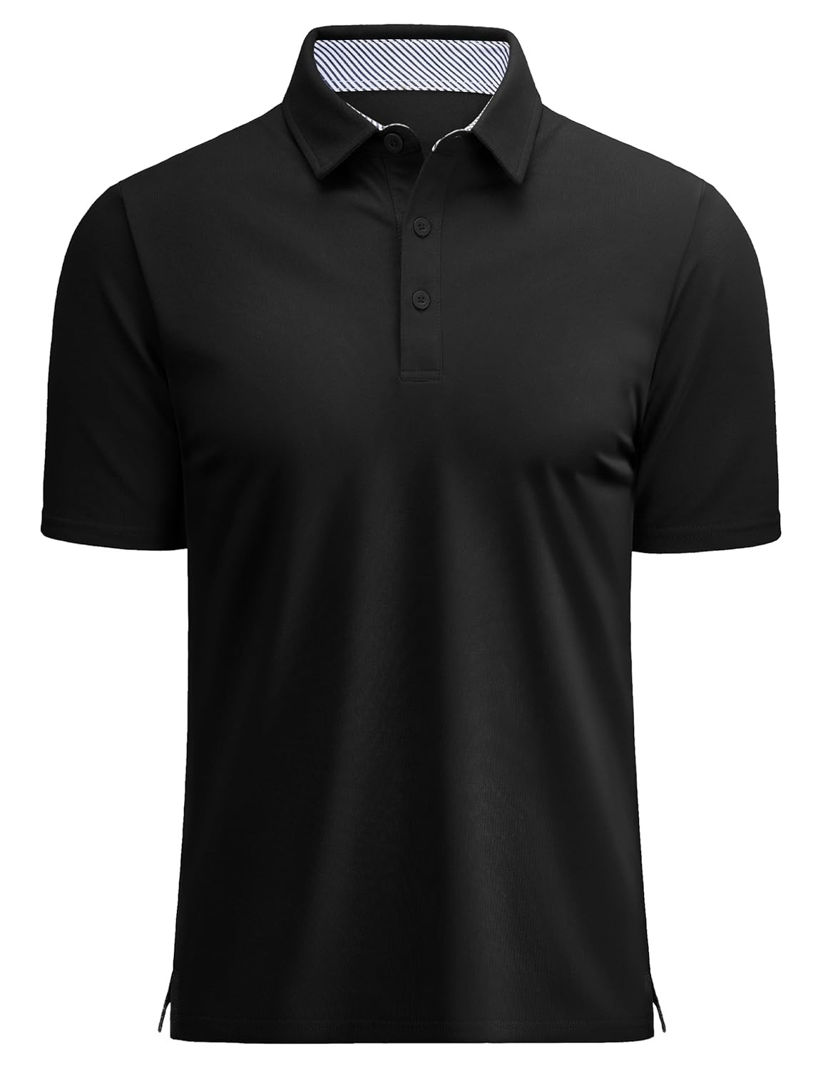 MAGCOMSEN Men’s Polo Shirts Short Sleeve Cotton Pique 3 Button Classic Fit Casua