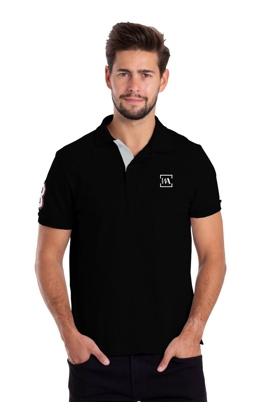 Men’s Quick Dry Polo Shirt UPF 50+ Moisture Wicking Performance Sport Golf Polo