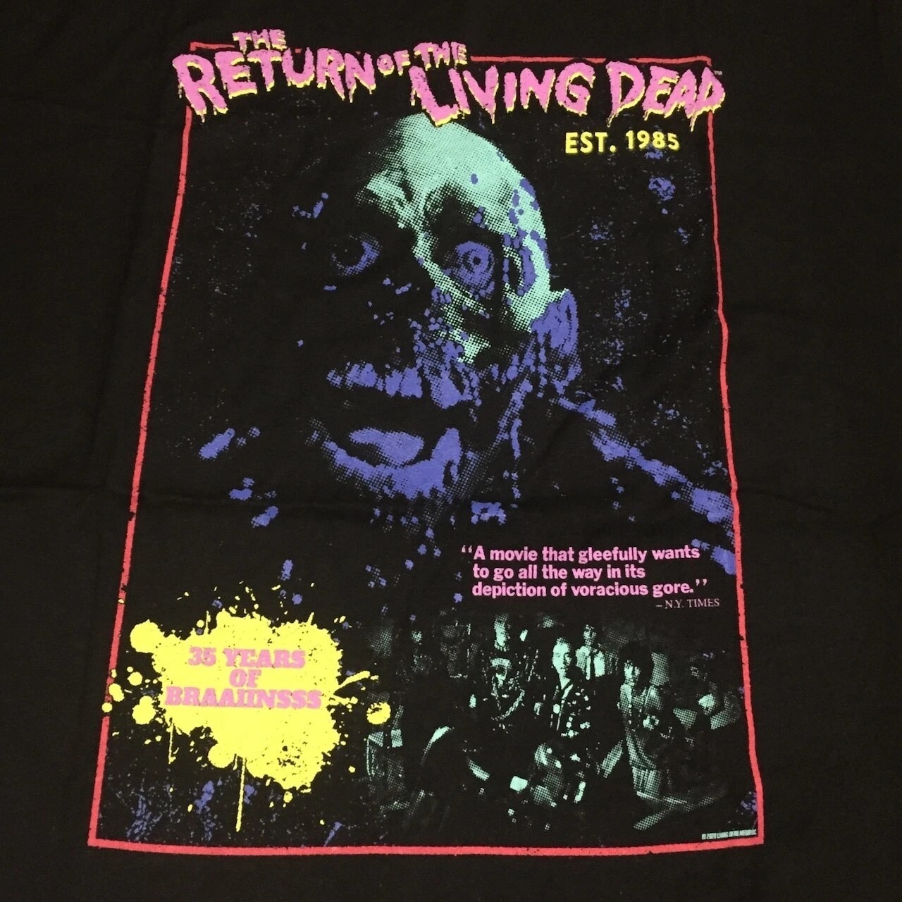 The Return Of The Living Dead Movie 1985 Black Unisex T shirt Reprint WA4081