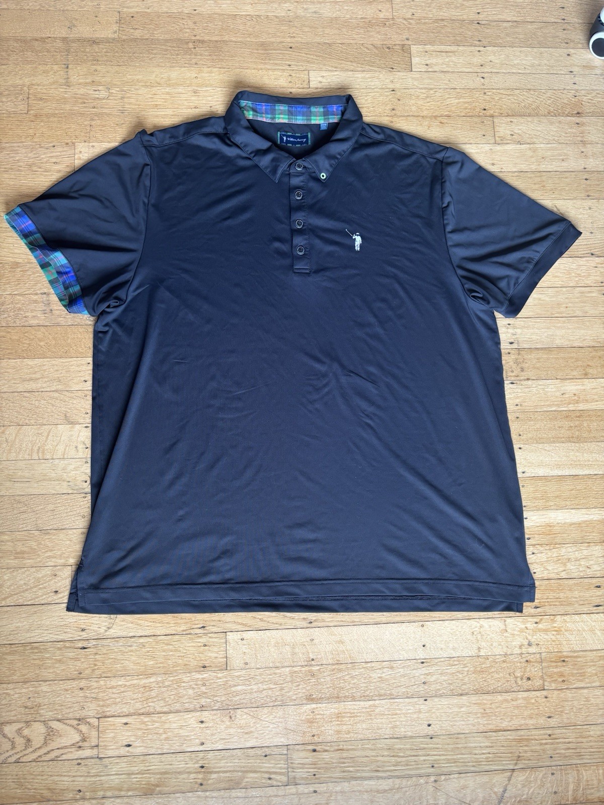 William Murray Men’s Black Shirt XXL Short Sleeve Polyester Spandex Golf