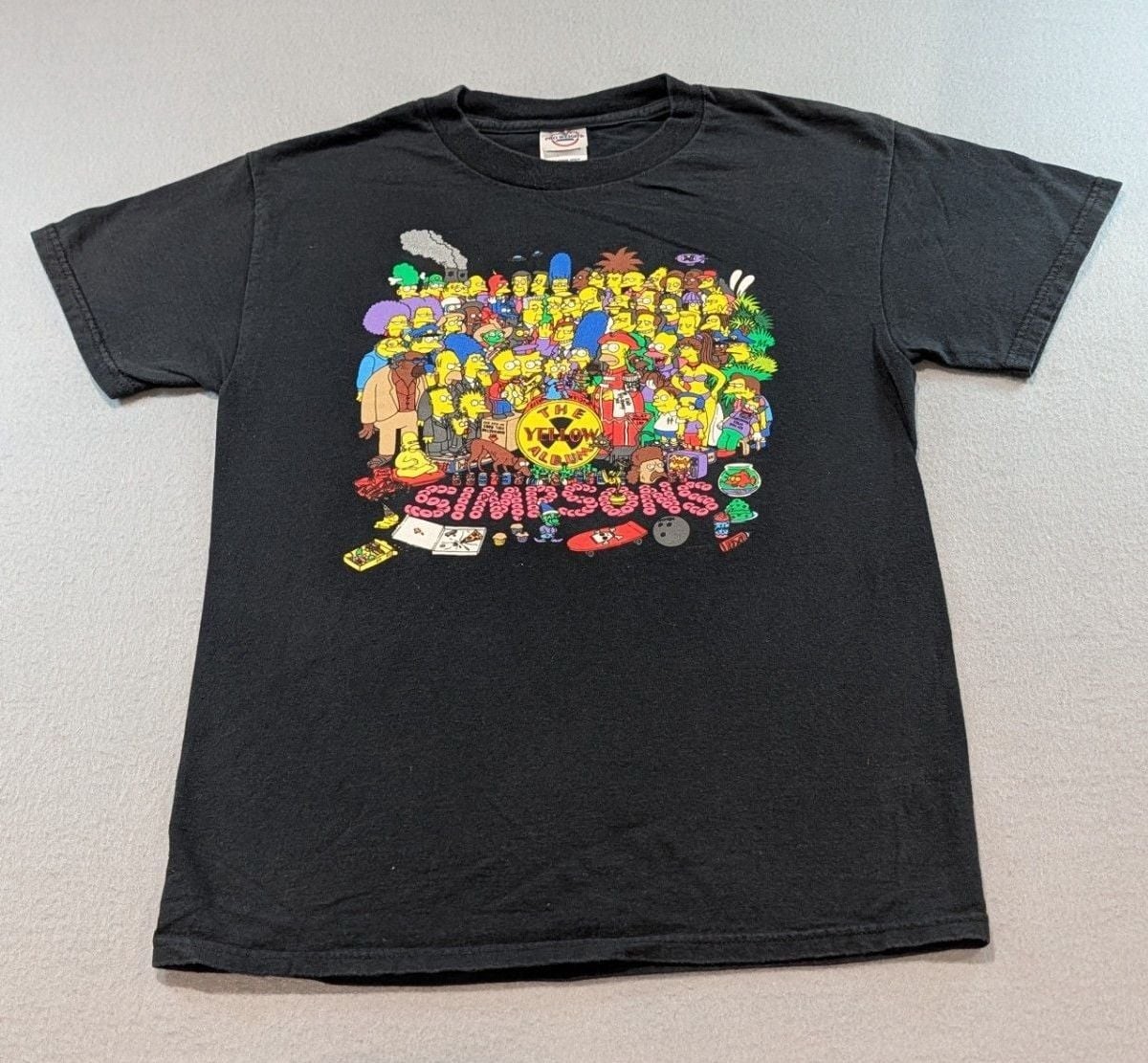 Vintage The Simpsons The Yellow Album Parody Graphic T-Shirt