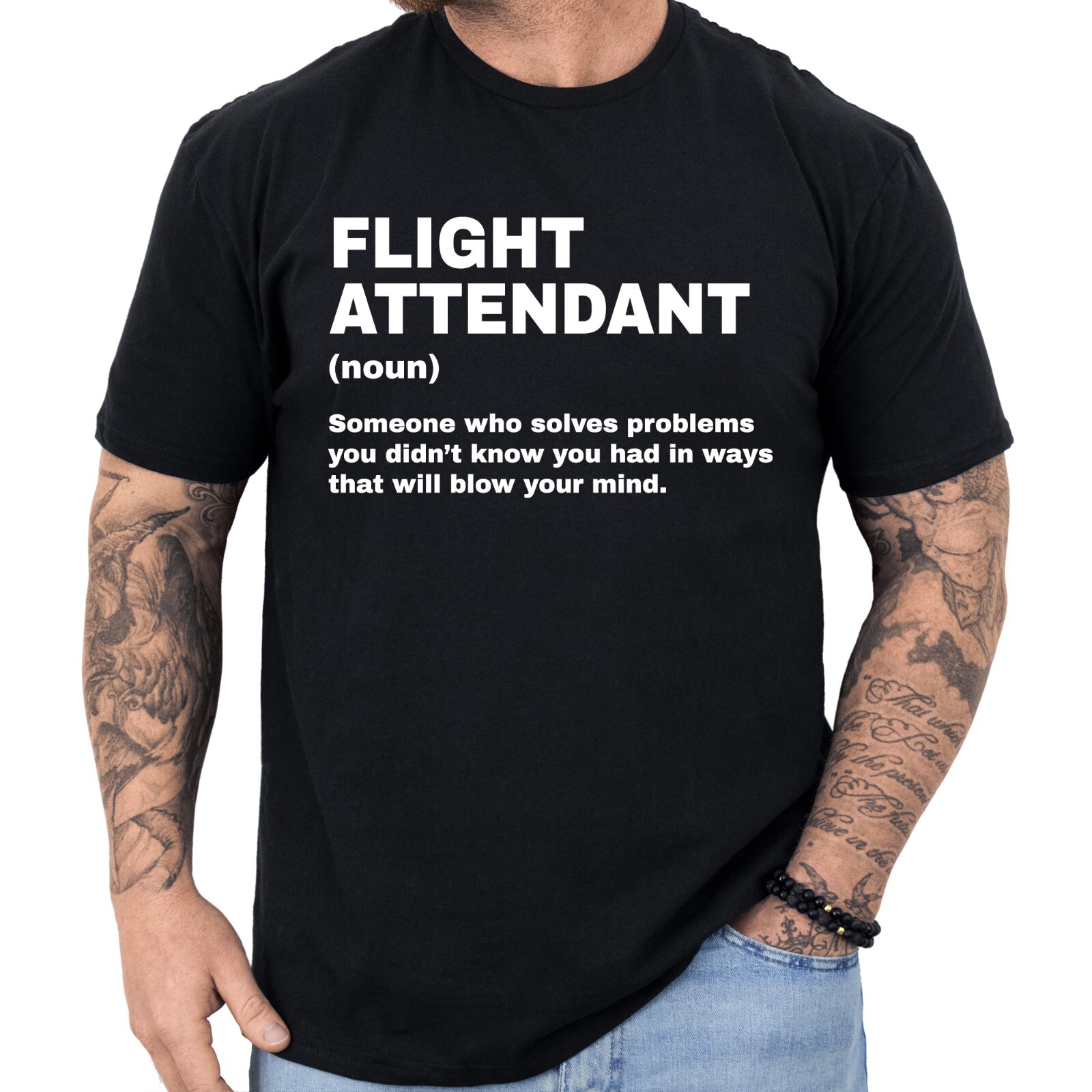 Flight Attendant Definition T-shirt Funny Gifts Profession Shirt Men & Women