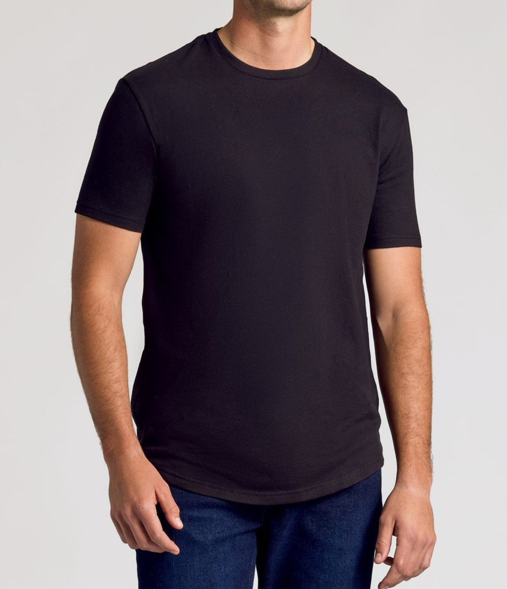 True Classic Classic Black Neck T-Shirt New
