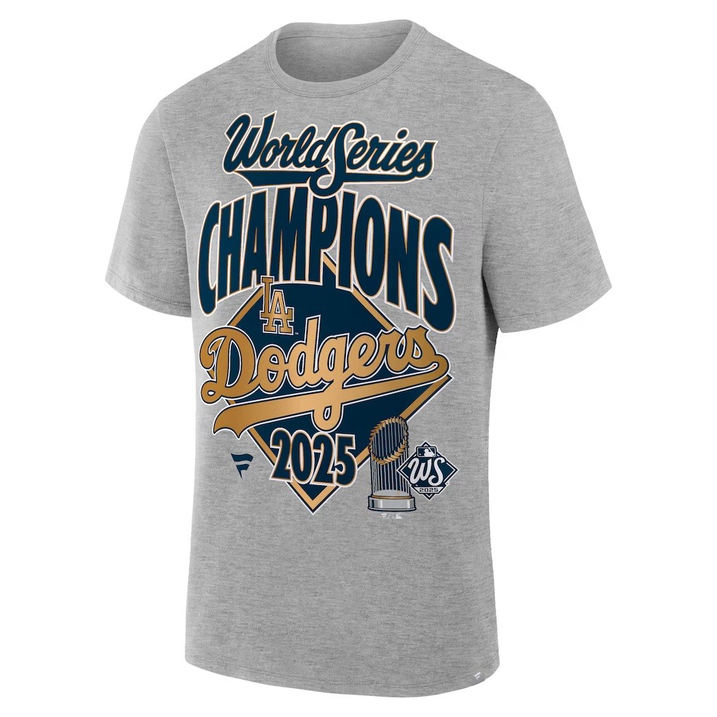 Big & Tall Los Angeles Dodgers World Series Champs Locker Room T-Shirt 3X 4X 5X