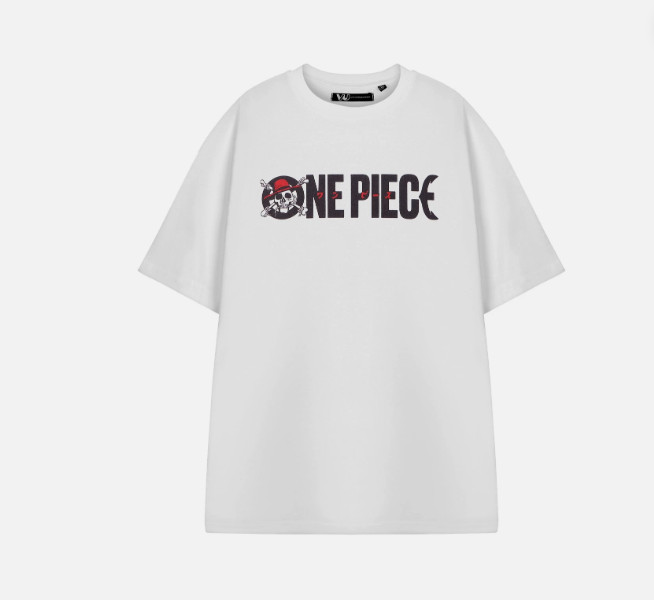 One Piece Short Sleeved T-Shirt | Mens White | Official Merch
