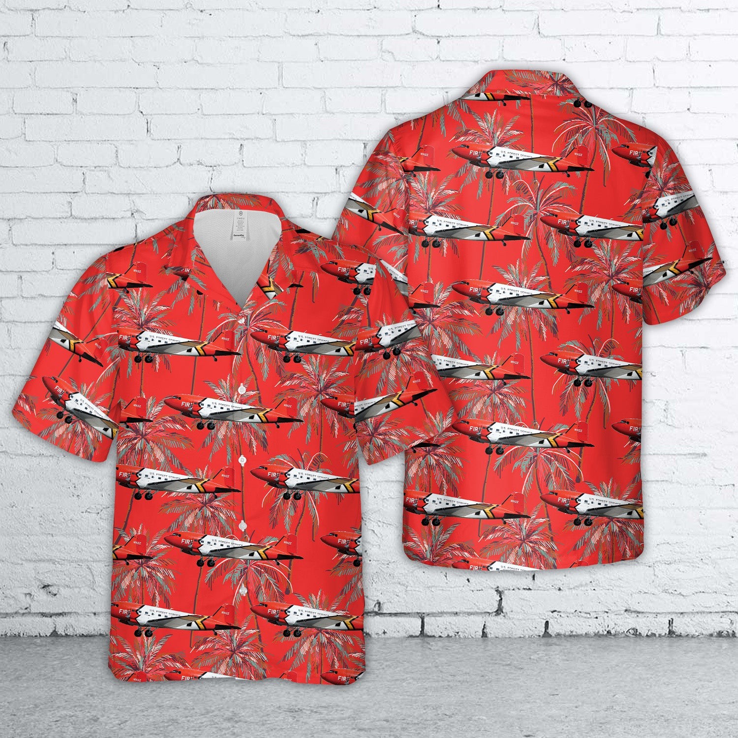 US Forest Service Douglas Basler BT 67 Turbo 67 DC 3 Hawaiian Shirt