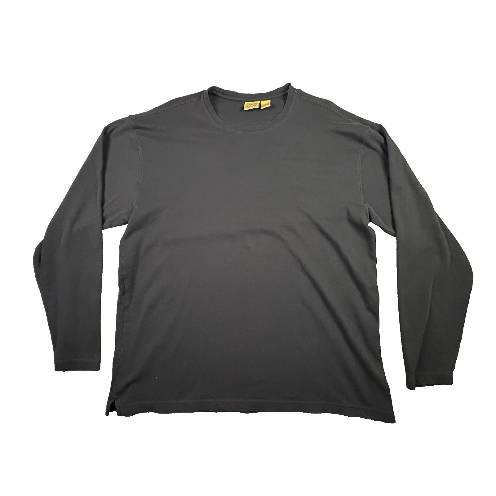 Jos A Bank Men’s 2XL Black Crewneck LS T Shirt Pima Cotton SEE DESCRIPTION