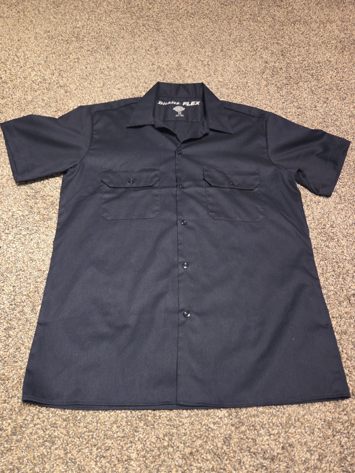 Dickies Men’s Short-Sleeve Work Shirt Size Medium – Dark Navy