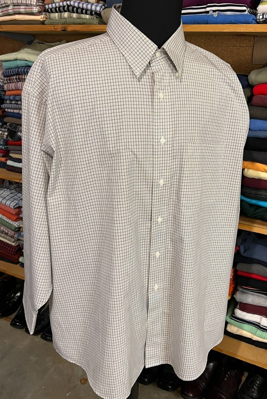 Berkley & Jensen Men’s (18) 2XL Premium Quality Light Smooth Fabric Dress Shirt