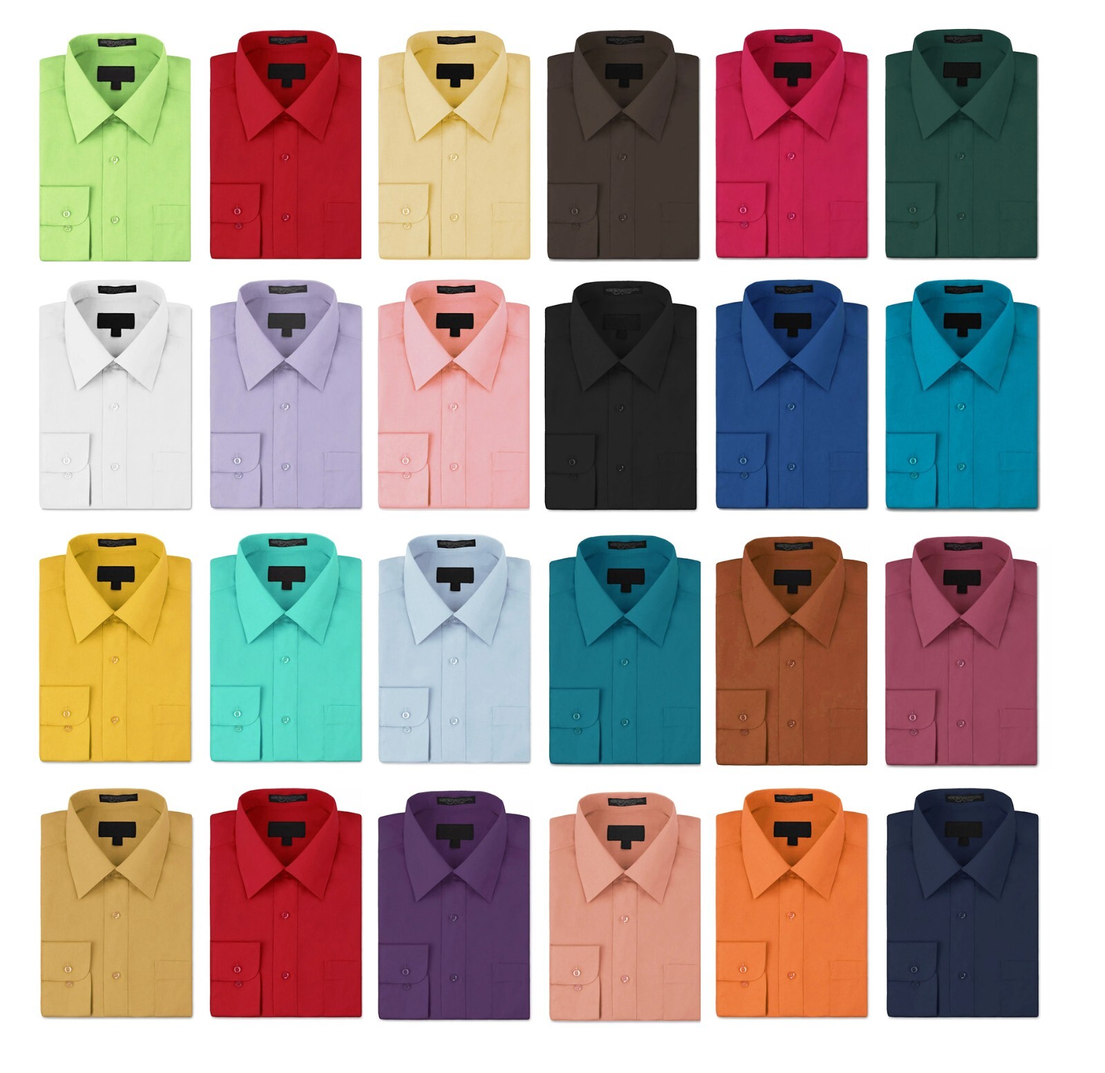 Pre-owned Packs of Men’s Button Down Work Dress Shirts Lot