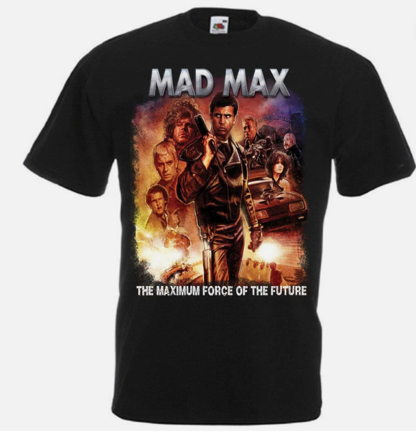 MAD MAX 1MAXIMUM FORCE Movie Poster T shirt Black all sizes