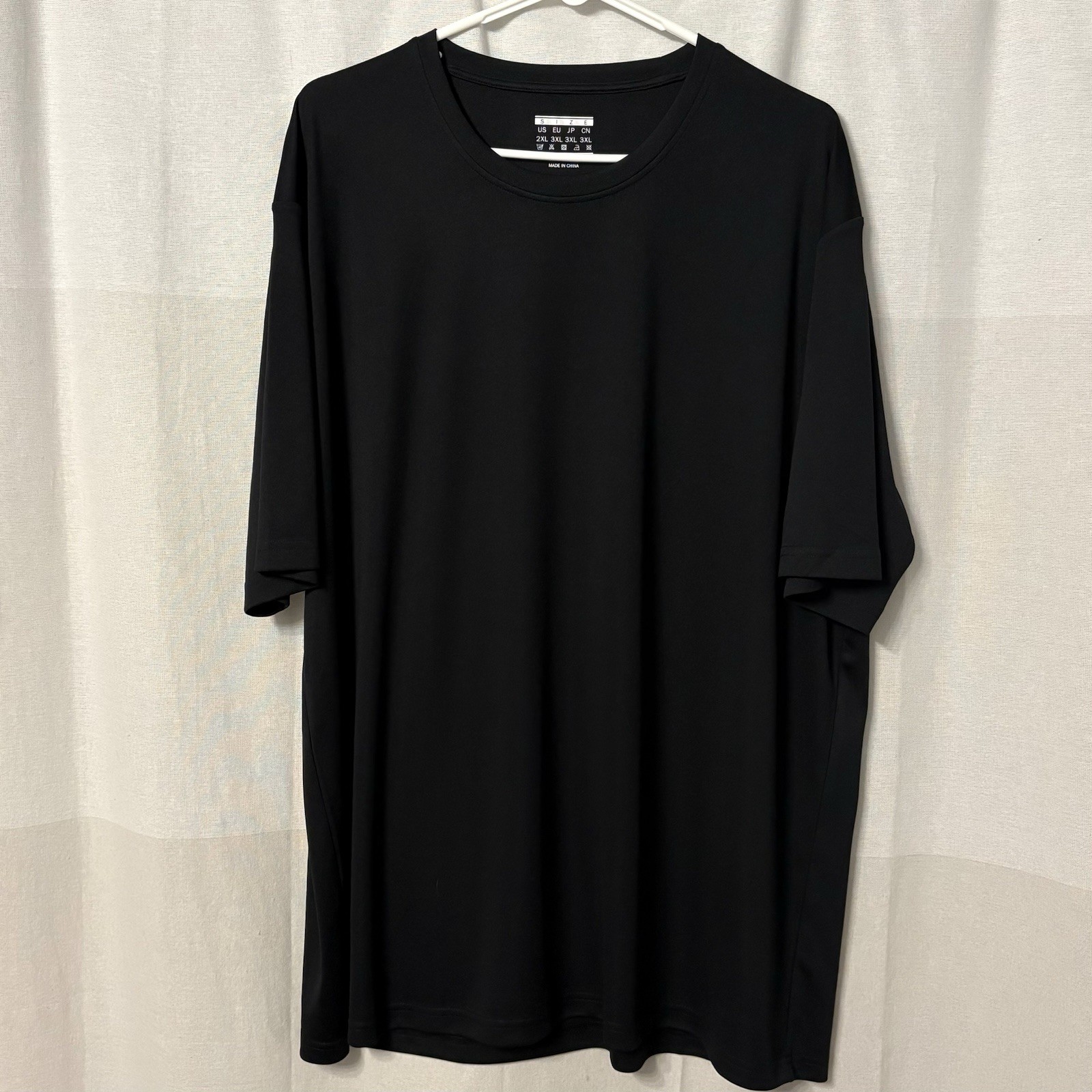 MAGCOMSEN Men’s Short Sleeve UPF 50+ T-Shirt Black Size 2X Tee XXL Polyester