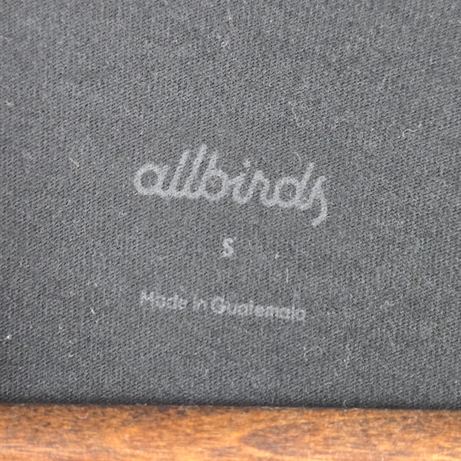 Allbirds Organic Cotton Long Sleeve Natural Black Shirt Men’s Size Small
