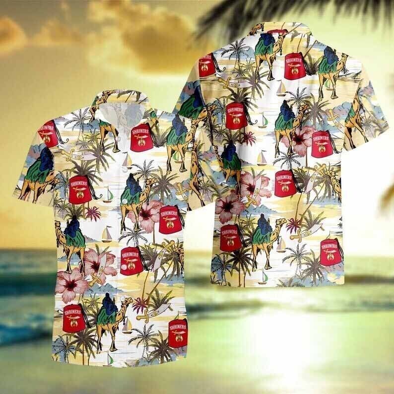 Shriners Aloha Beach 3D Hawaiian Shirt