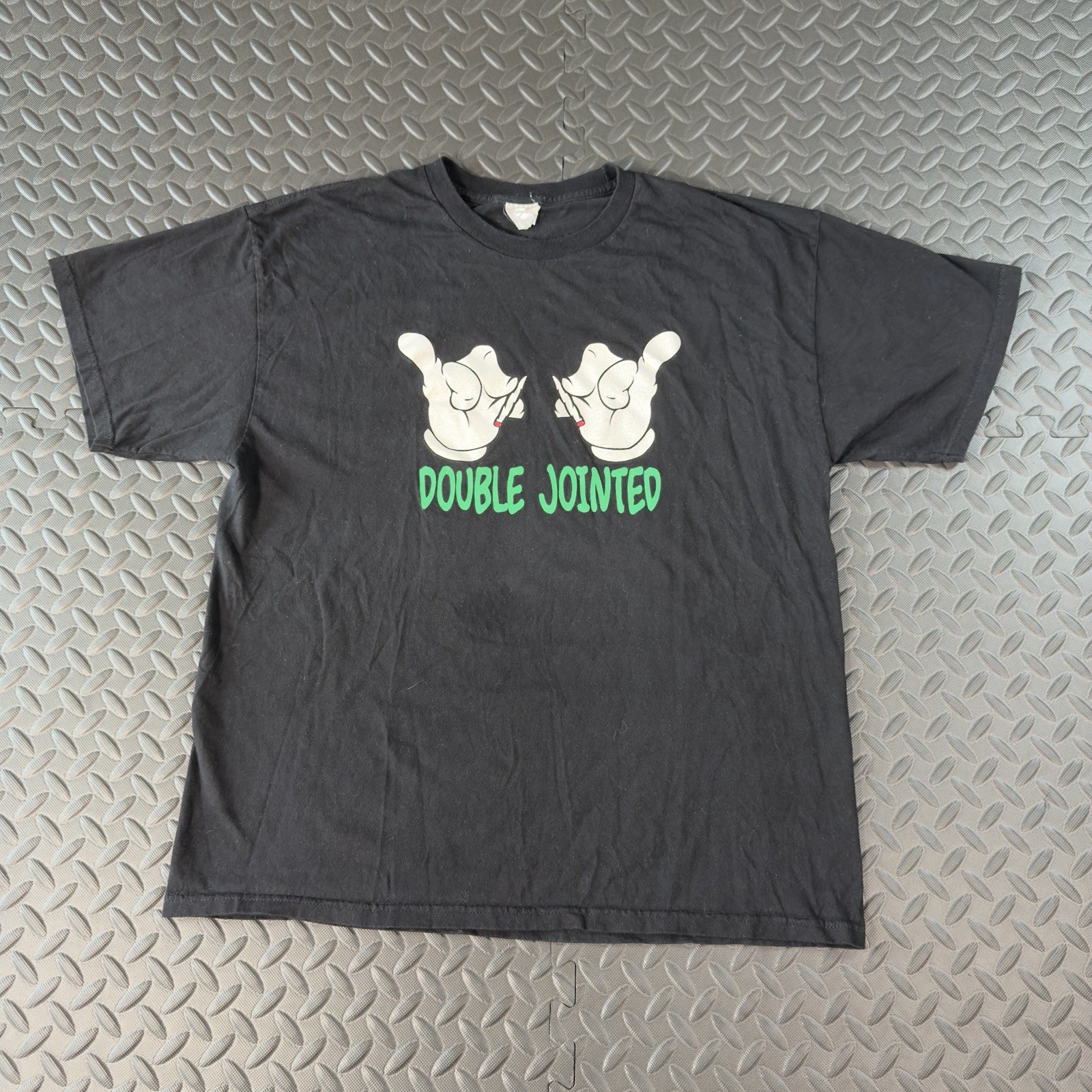 Vintage Y2K Cartoon 420 Double Jointed Funny Men’s XL Shirt Swag Era Skater