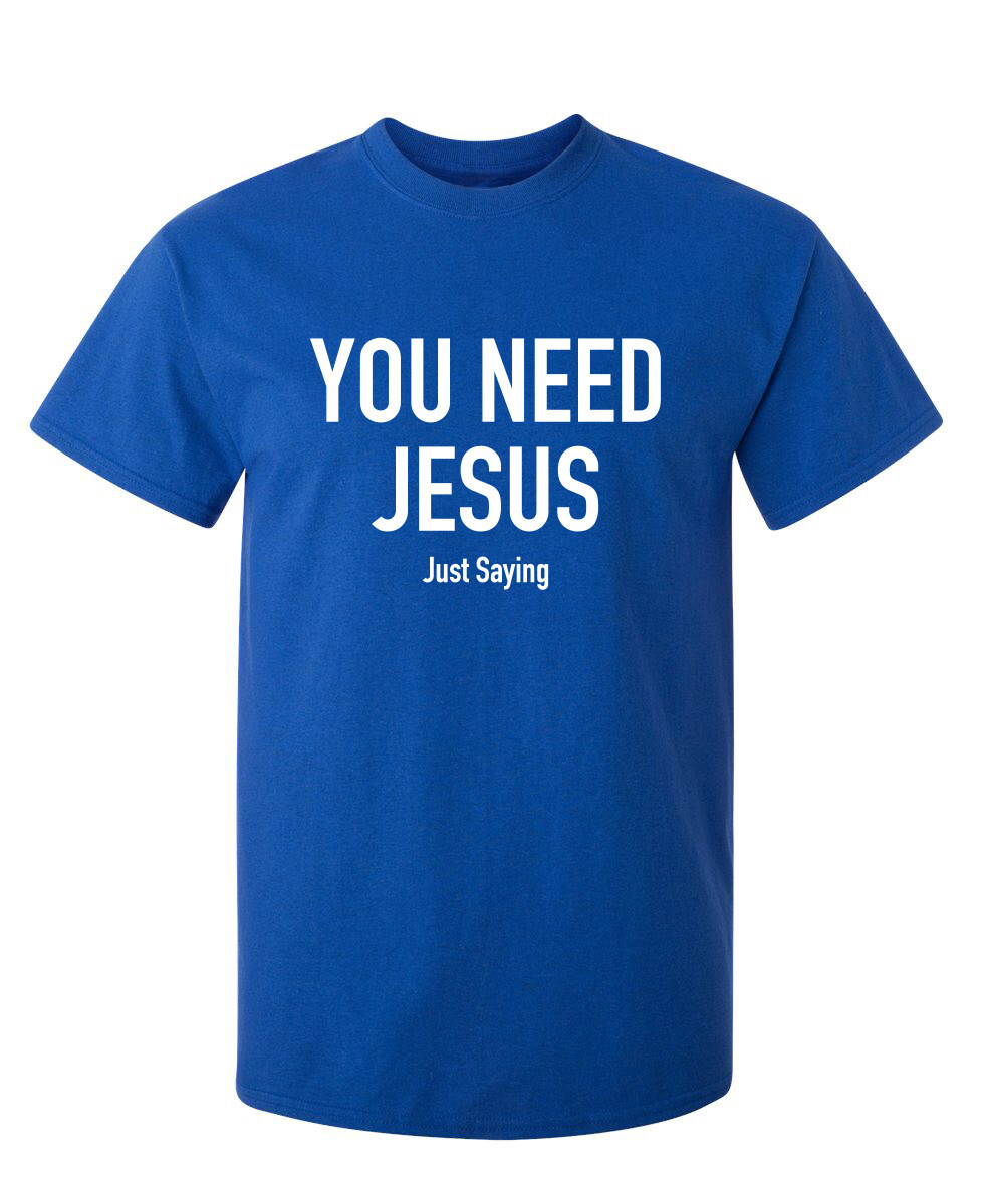 Jesus is Necessary Sarcastic Humor Graphic Super Soft Ring Spun Funny T Shirt