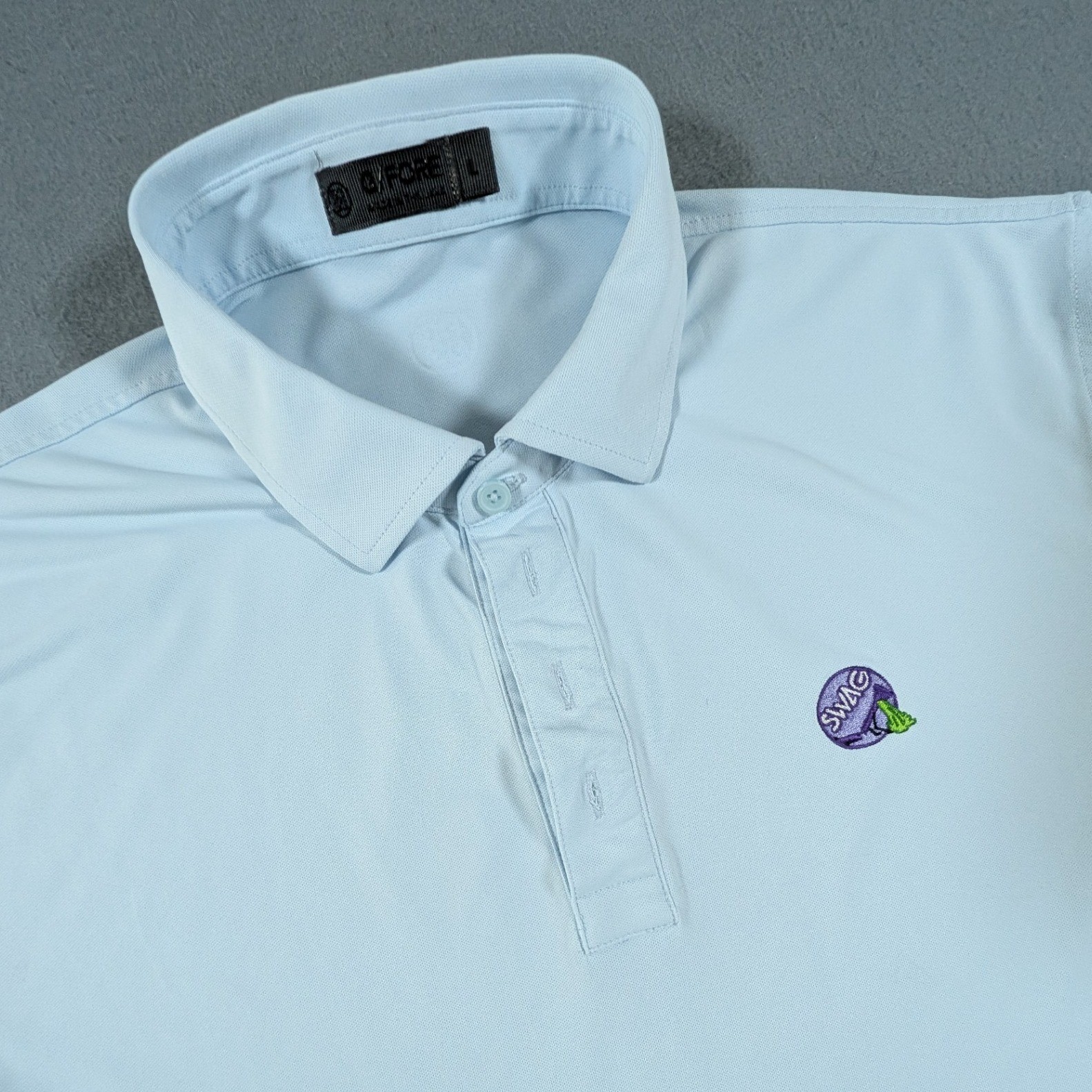 G/FORE Polo Shirt Mens Large Swag Golf Short Sleeve Performance