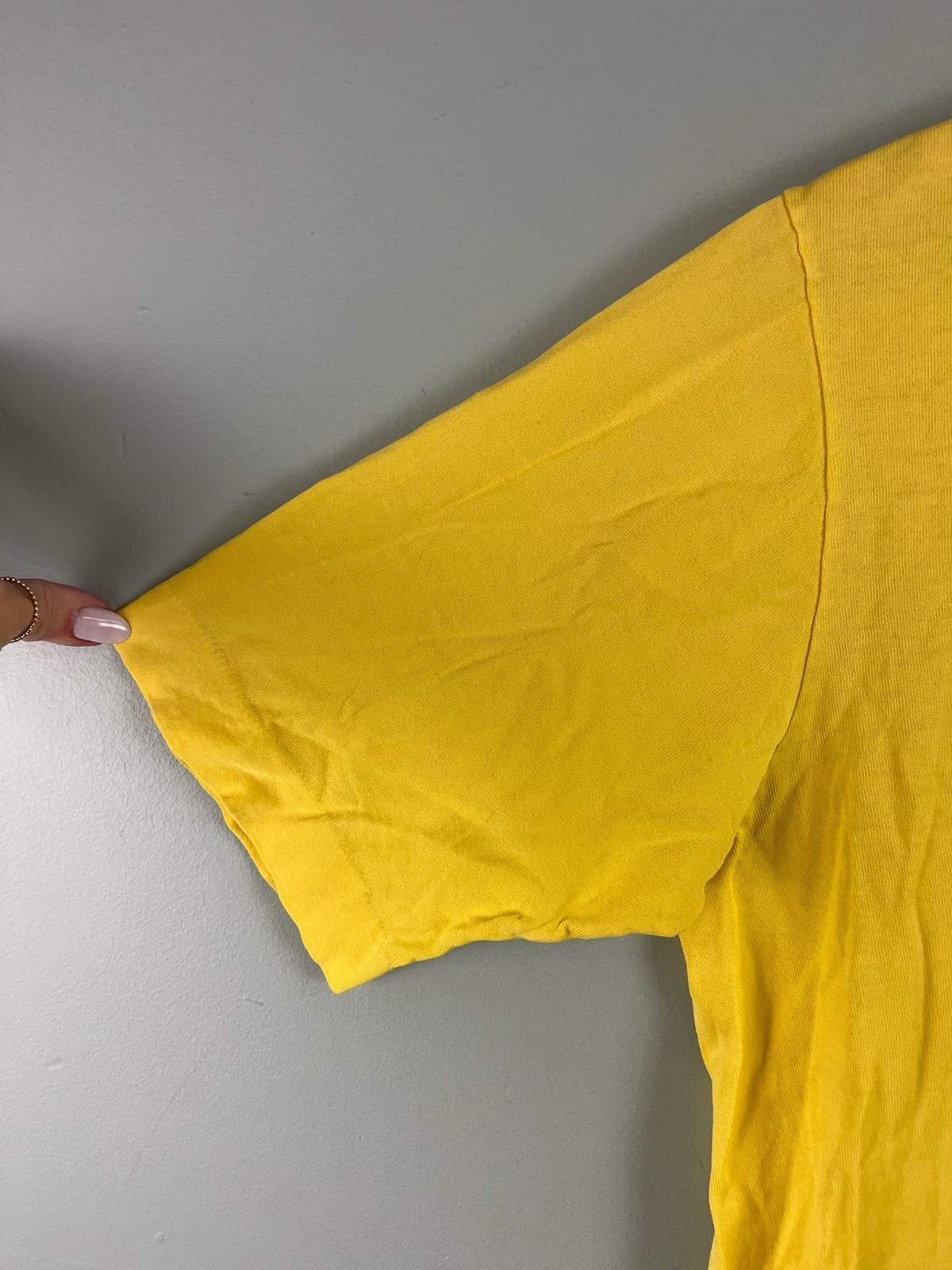 Lilly Pulitzer Mens Stuff Palm Beach 100% Lisle Cotton Yellow Size MEDIUM VTG