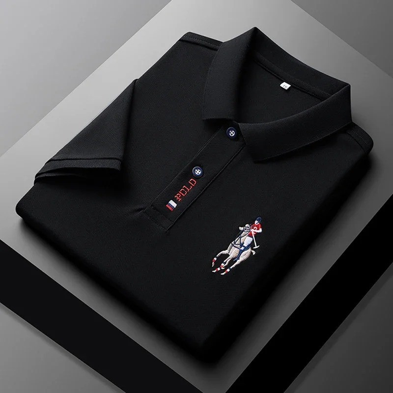 Men’s Summer Embroidered Polo Shirt Luxury Fashion Top Short Sleeve T-Shirt