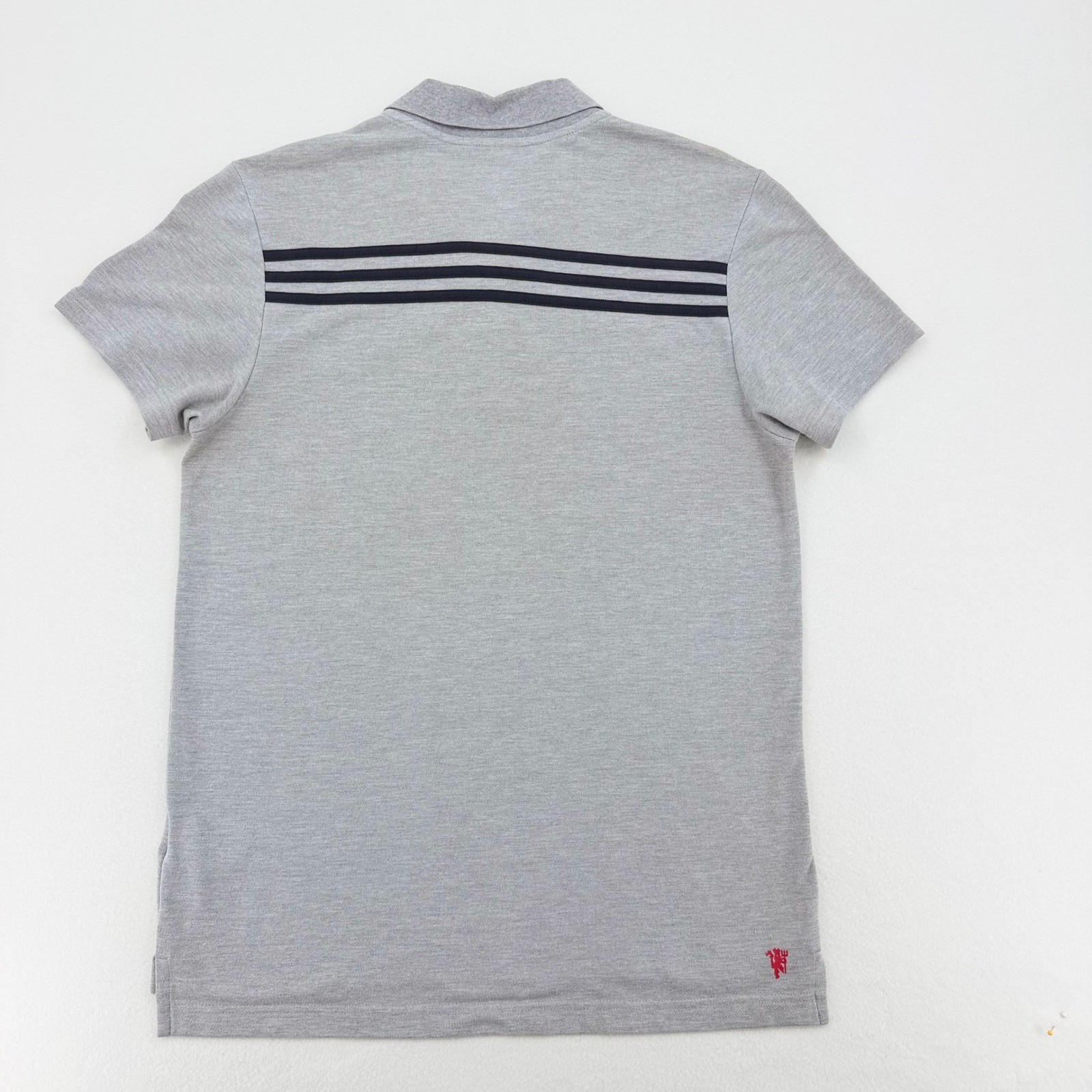 Adidas Manchester United FB Soccer Polo Shirt Mens Large Grey 2015