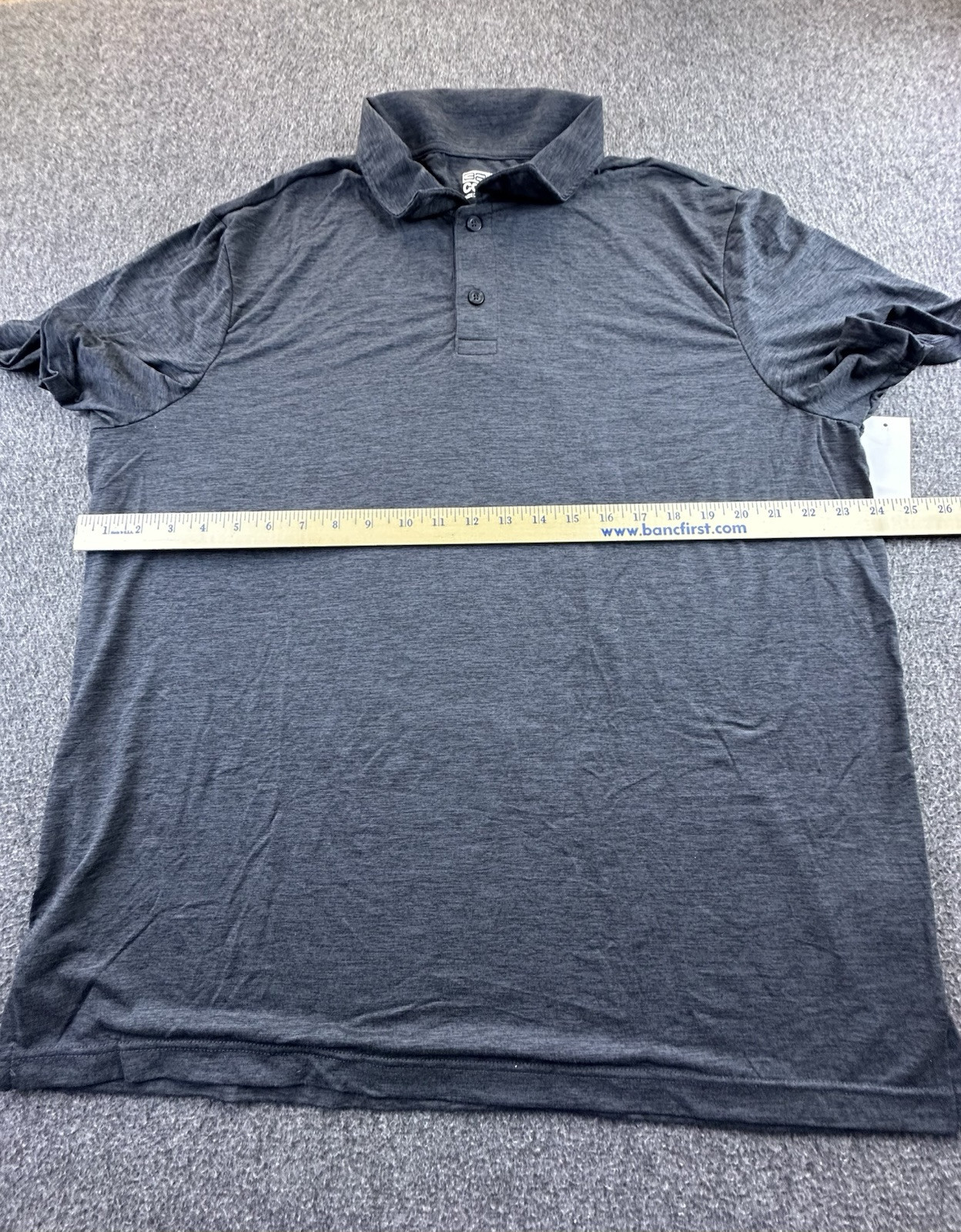 32 Degrees Cool Shirt Mens XX-Large 2-Pack Heather Icy Gray Black Polo New