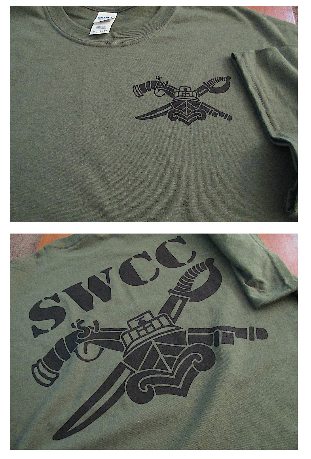 NEW SWCC Silk-Screened T-Shirt XL Ultra Cotton Military Collectible Ultra US 6oz