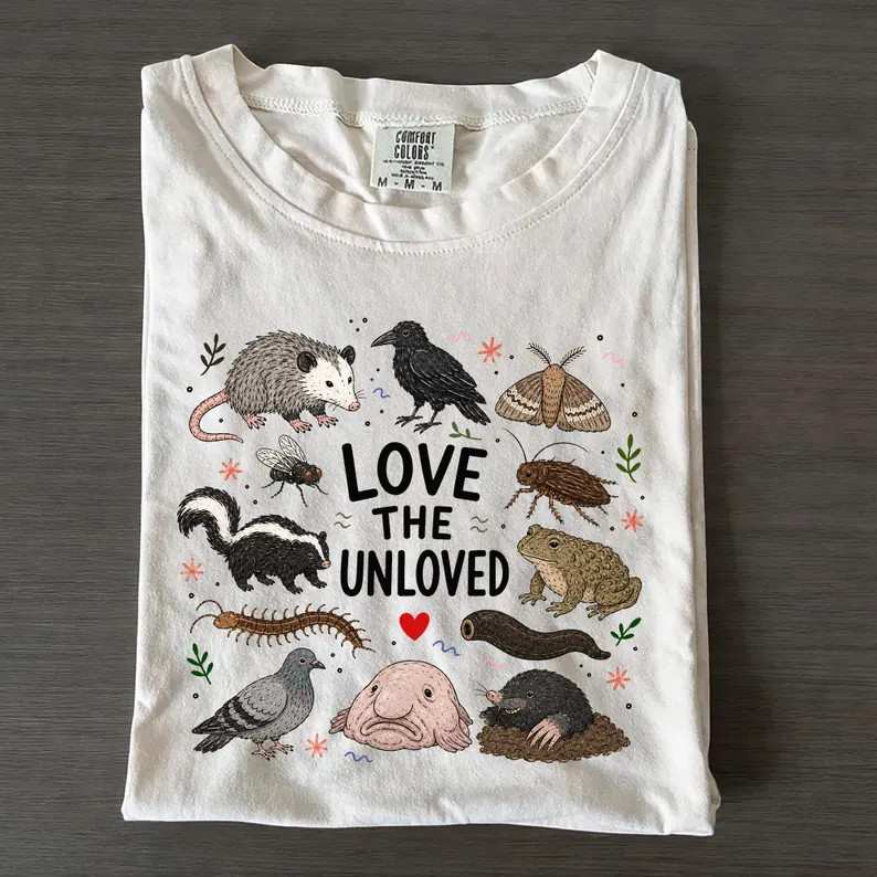 Love The Unloved Comfort Tee Weird Animals Graphic Funny Gift Shirt