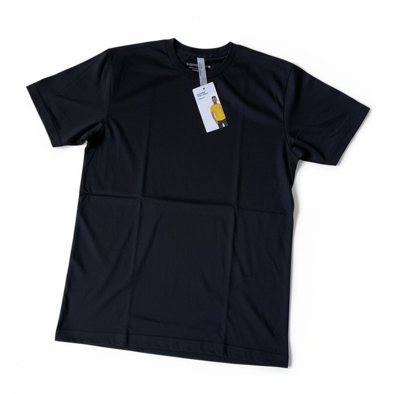 NEW American Apparel Poly-Cotton Short Sleeve Crew Neck Shirt Men’s Med Black