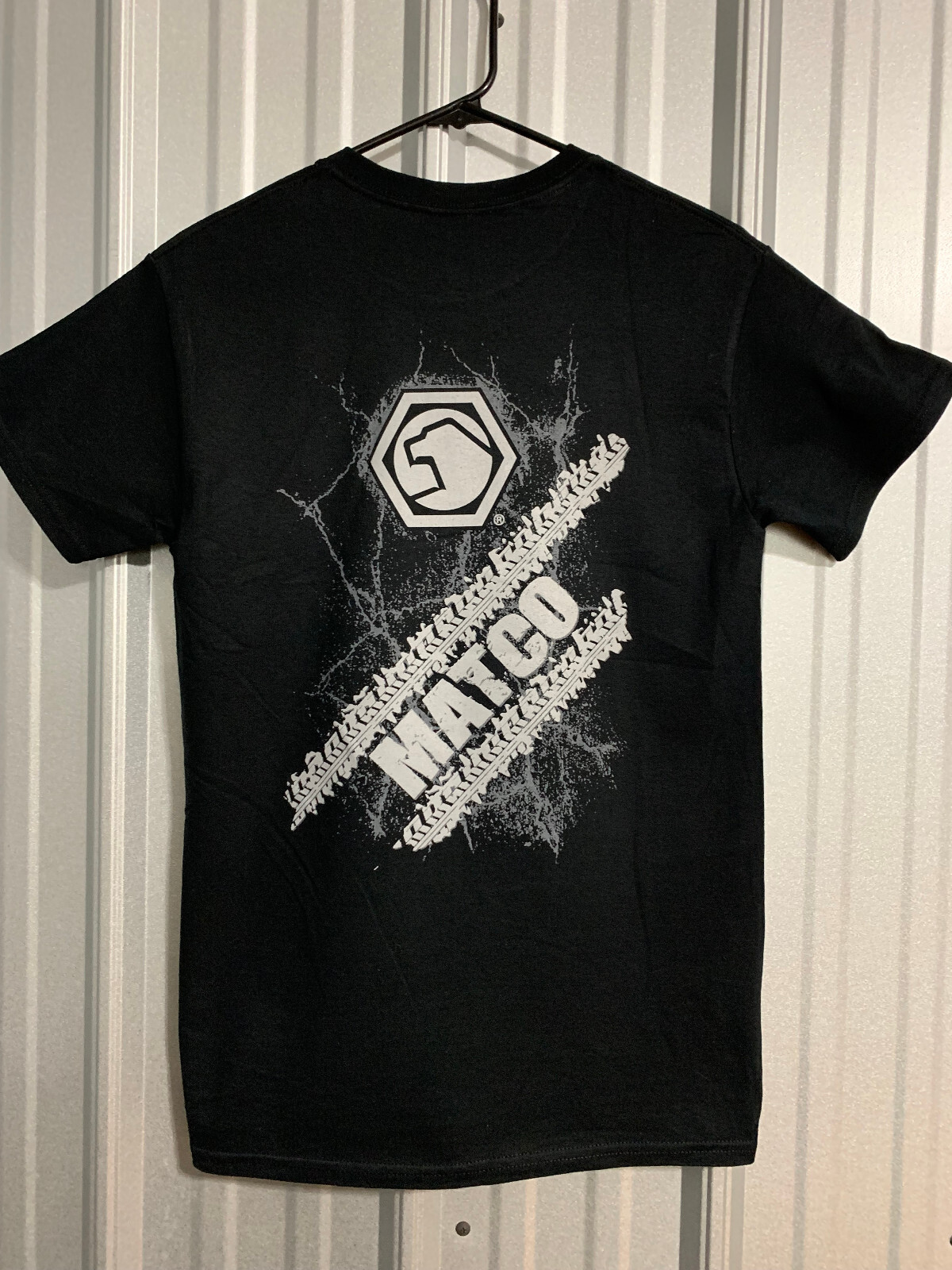 NEW MATCO TOOLS Tire Track Short Sleeve T-Shirt – Black w/ Gray Logo – Small