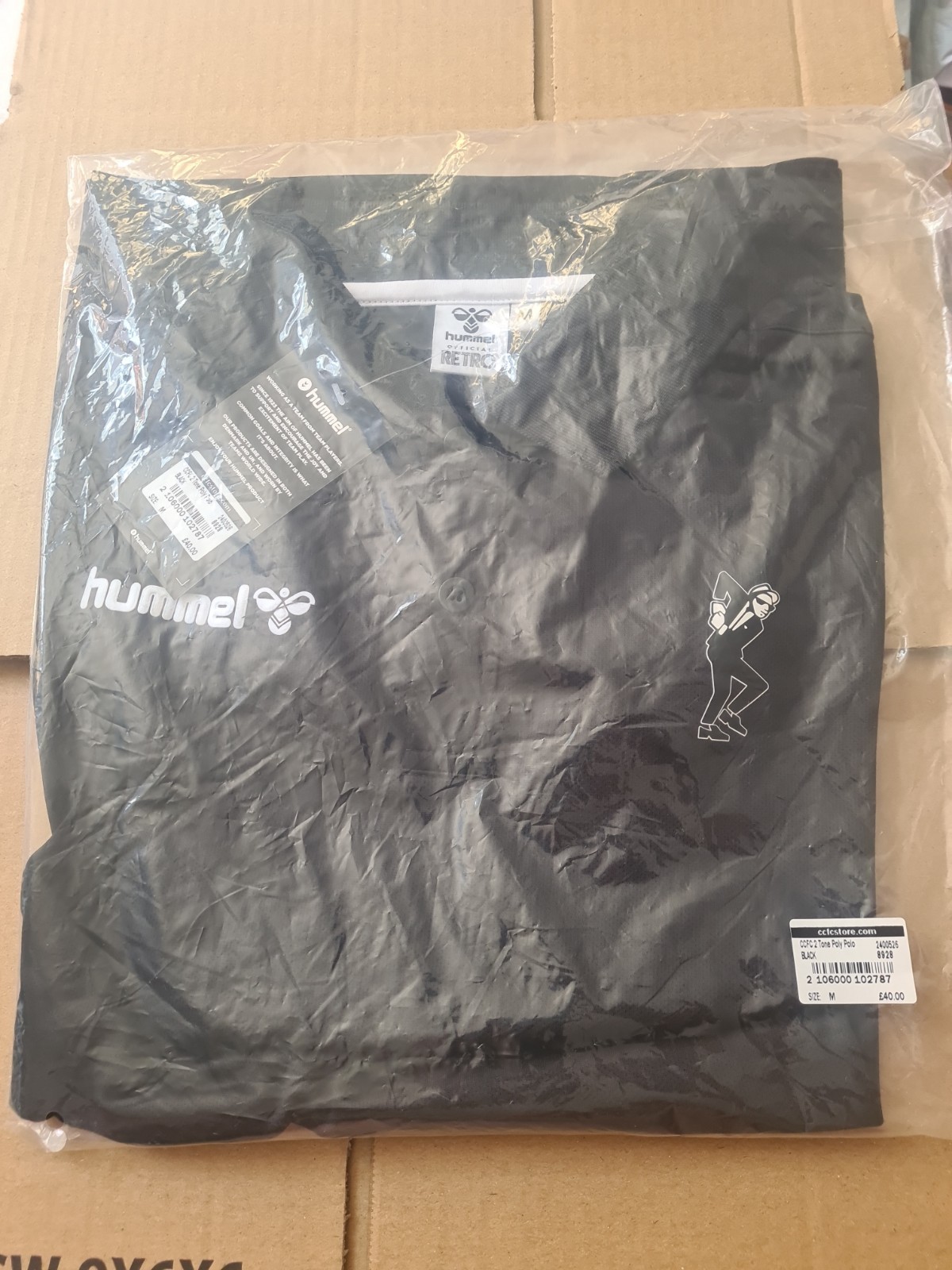Coventry City Hummel 2 Tone Ska Poly Polo T Shirt Size Meduim Brand New RRP £40