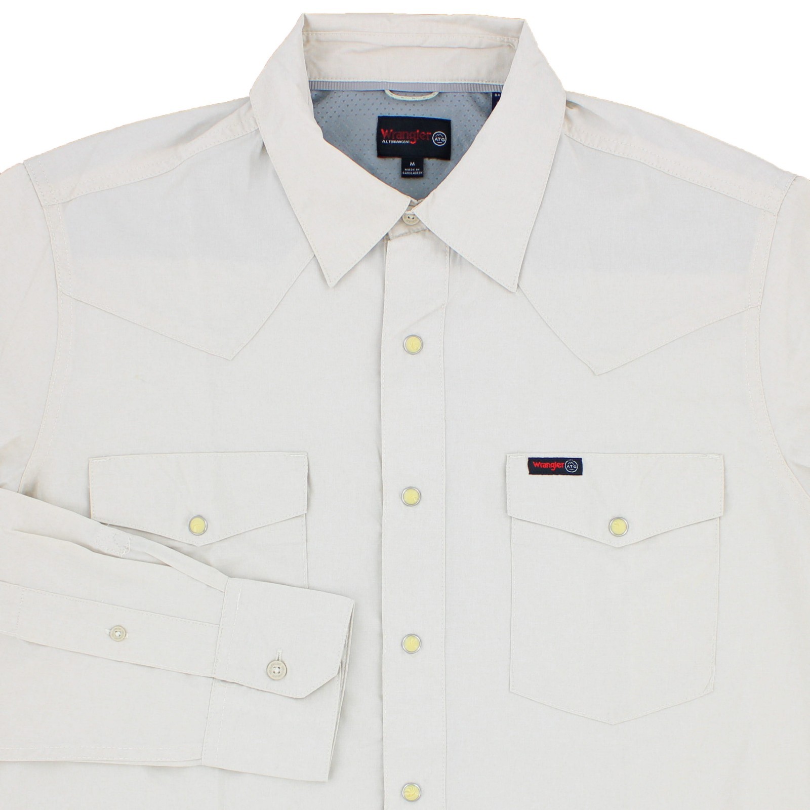 Wrangler ATG Western Men’s Shirt, Snap Button Up Long Sleeve, Front Pockets