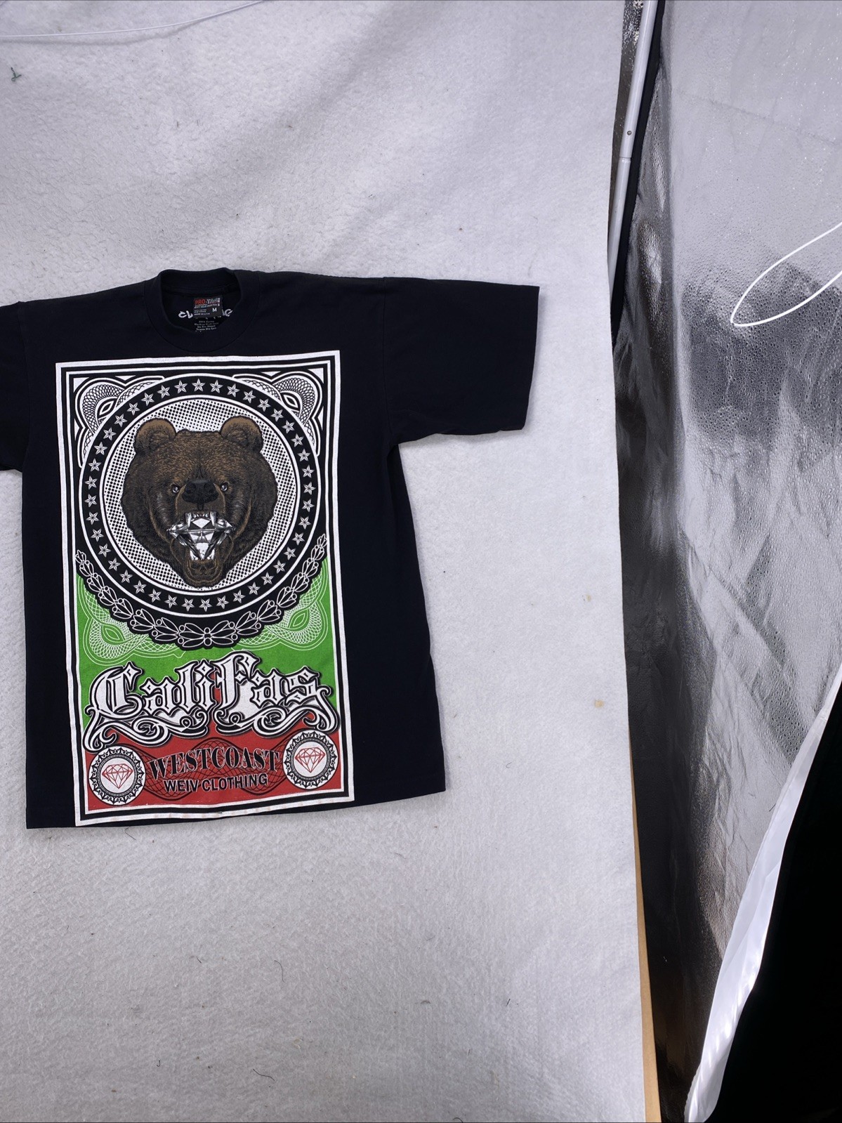 WEIV West Coast Clothing T-Shirt Medium Black Graphic Streetwear 90’s USA Made