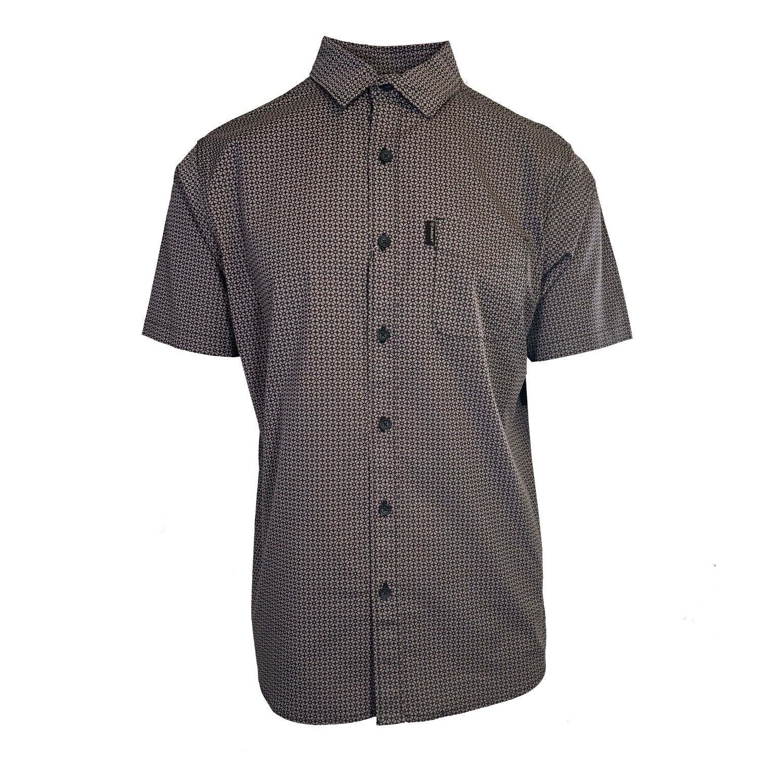 Ariat Men’s Brown Shirt Milo Stretch Modern Fit Button Up S/S (S31)