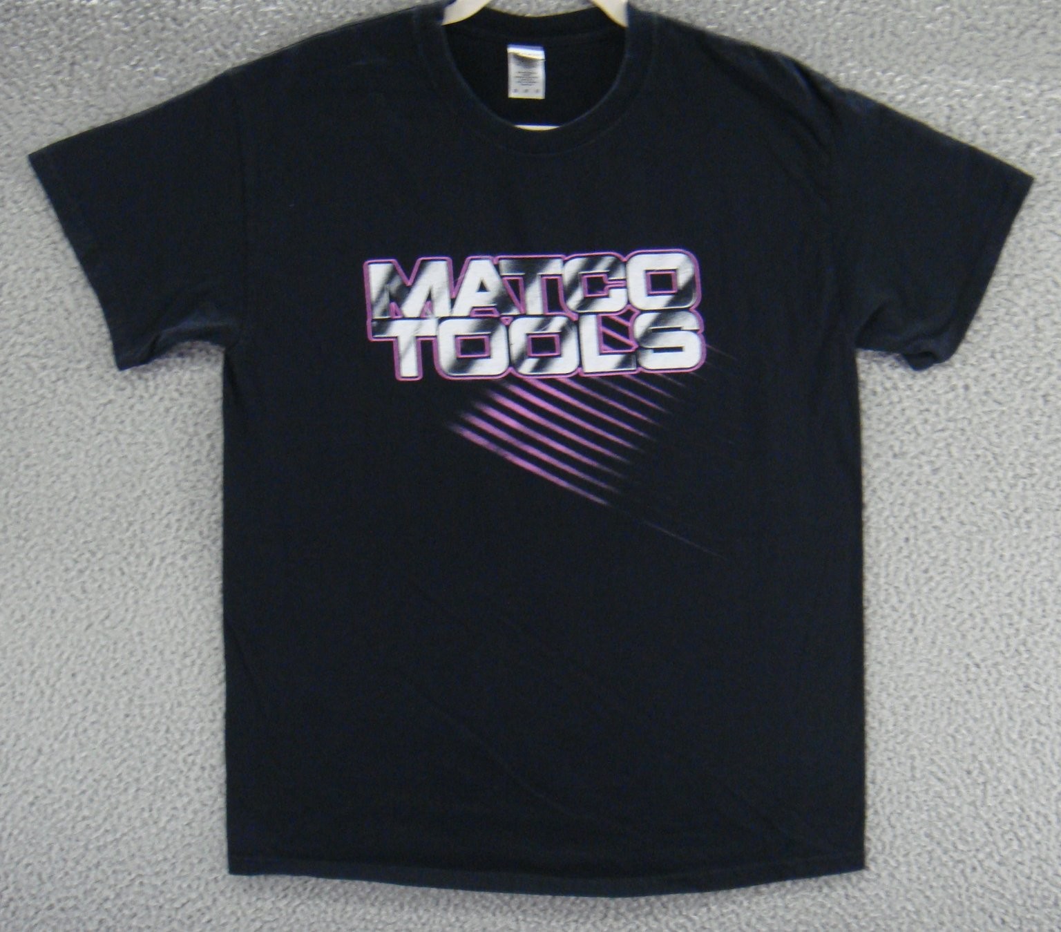 Matco Tools Shirt Mens M Black Graphic Tee Double Sided Gildan Cotton