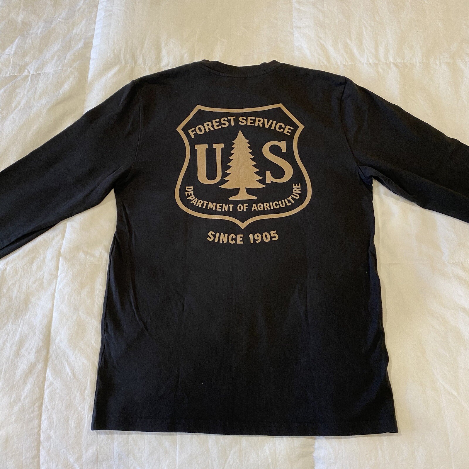 Filson US Forest Service Ltd Edition LS Tee – Mint – Mens XS – Faded Black – USA