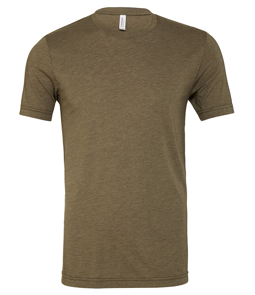 Canvas Unisex Tri-Blend Short Sleeve Crew Neck T-Shirt S-XXL
