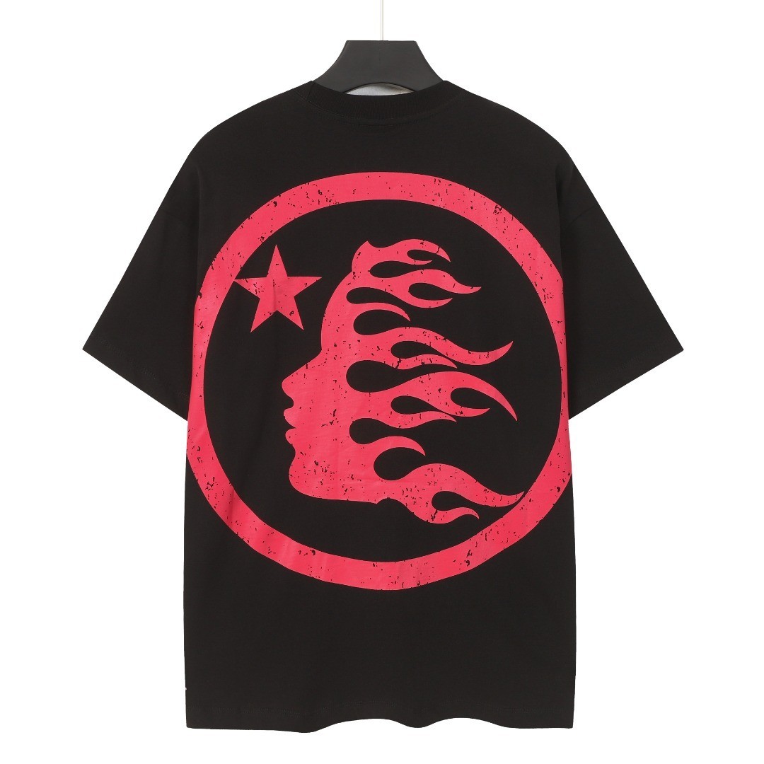 Graphic Hellstar tee shirt Men’s Black Cotton NEW