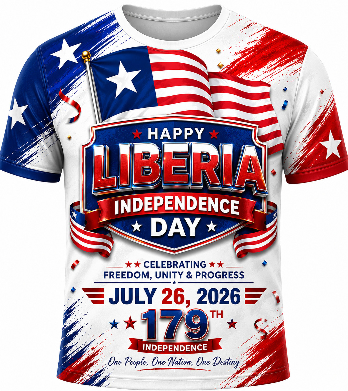 LIBERIA INDEPENDENCE DAY APPAREL SET