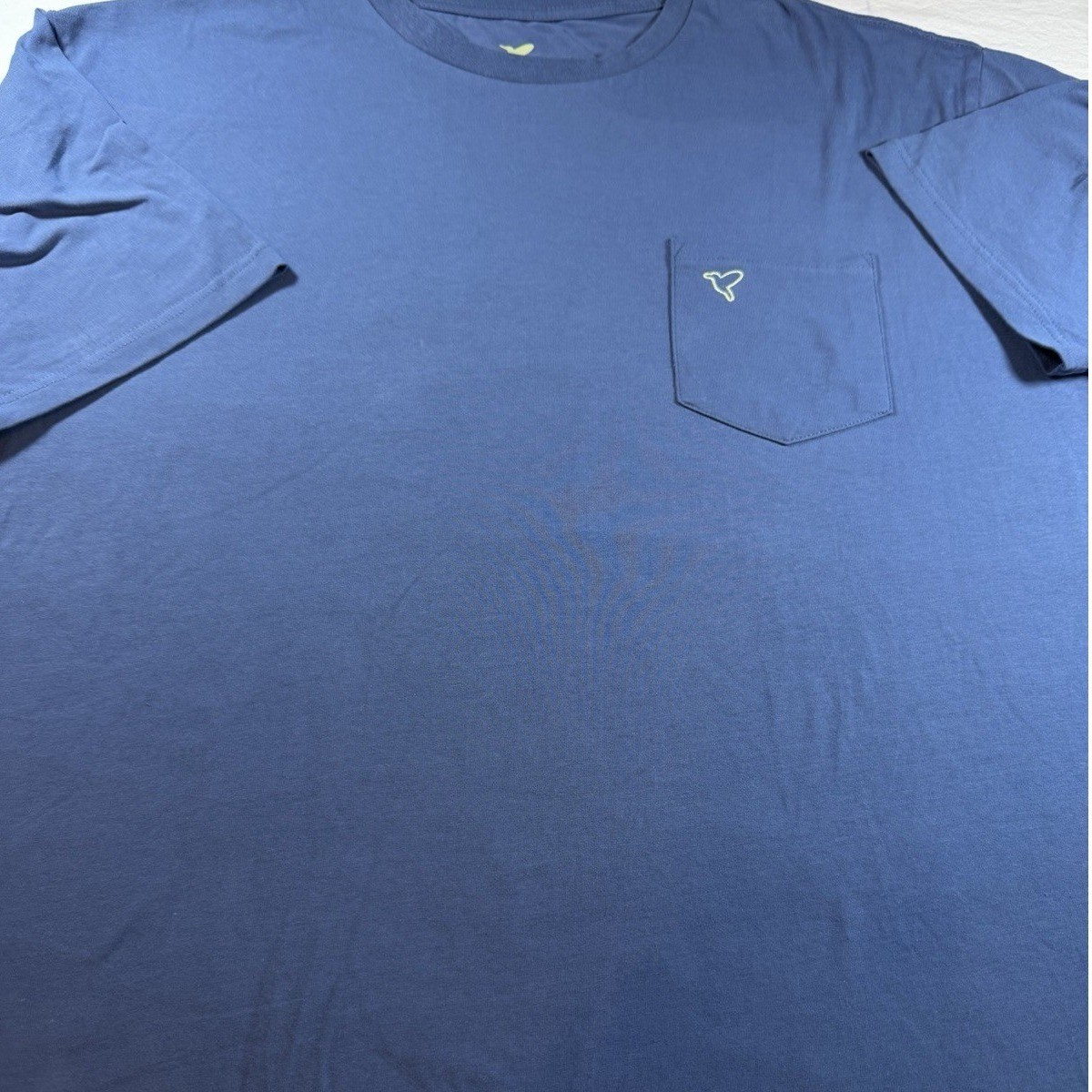 Birddogs Pocket T-Shirt Mens XXL Blue Short Sleeve Logo Crew Neck EUC