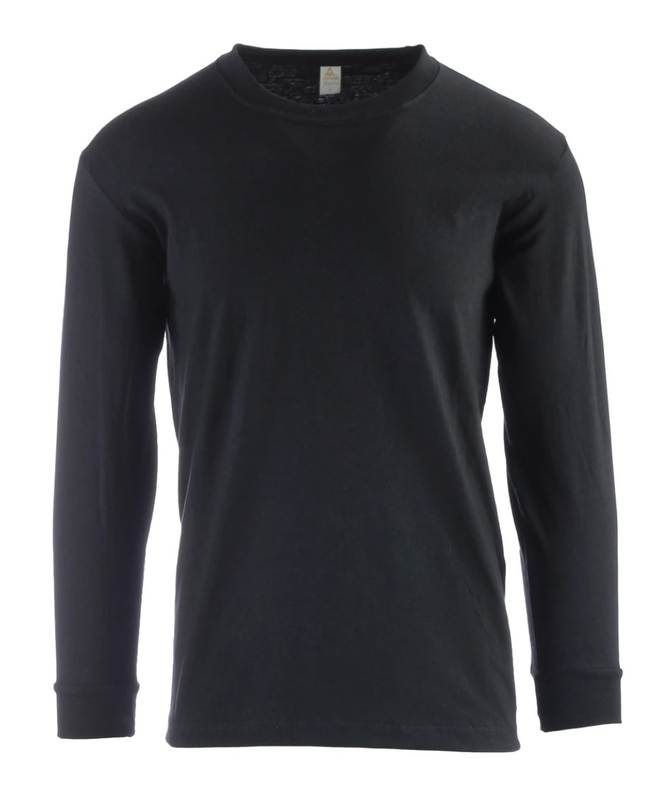 Big Tall LONG SLEEVE T-Shirts GREYSTONE Heavyweight Casual Oversize Thermal Tees