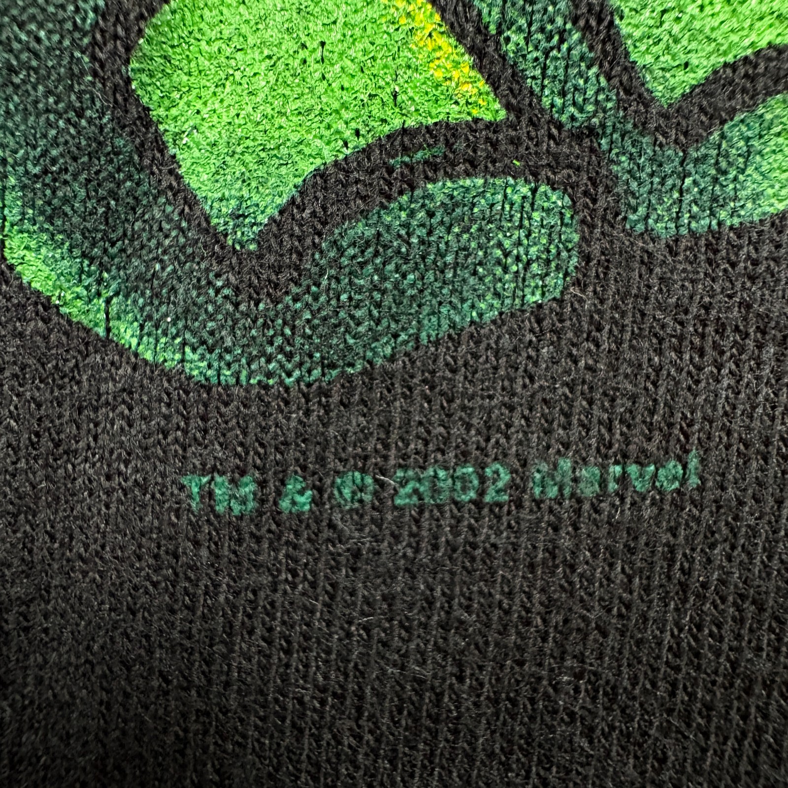 Vintage 2002 Delta Pro Weight Marvel Hulk T-Shirt Adult 2XL Black Cotton Graphic