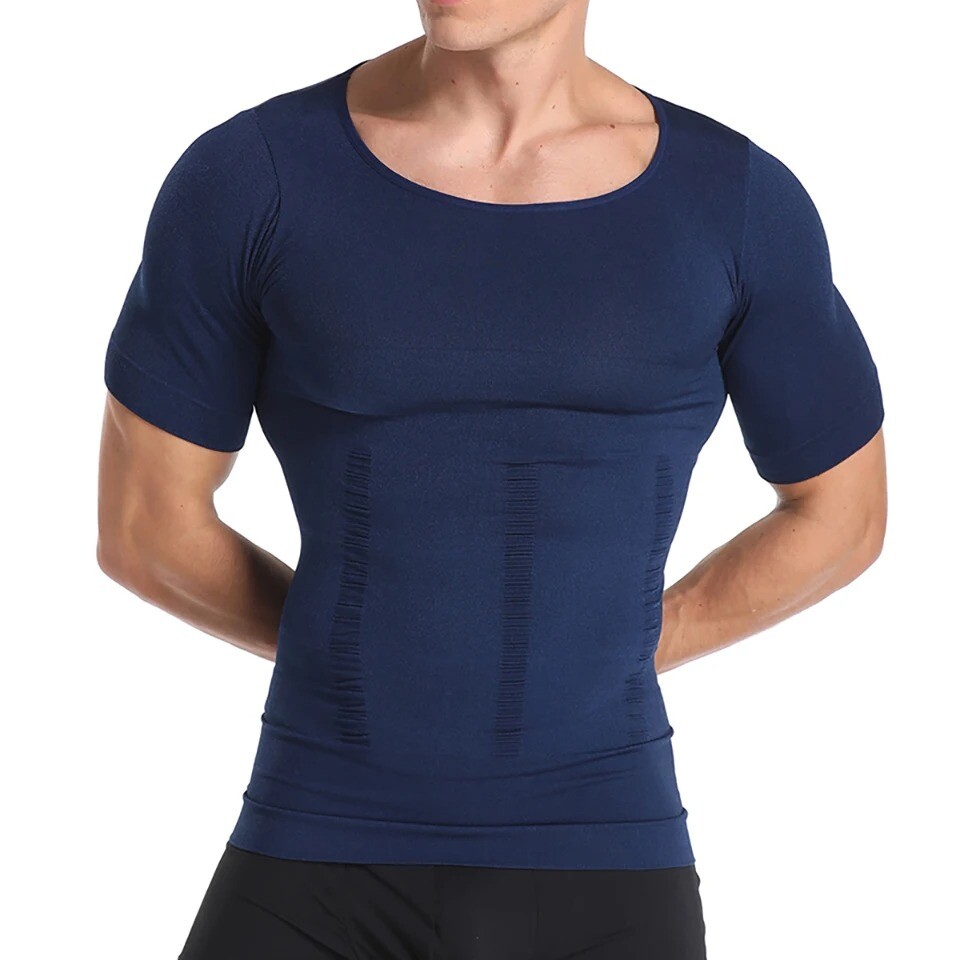 Gynecomastia Men’s Slimming Shaper Shirt Abs Abdomen Slim Compression Shapewear