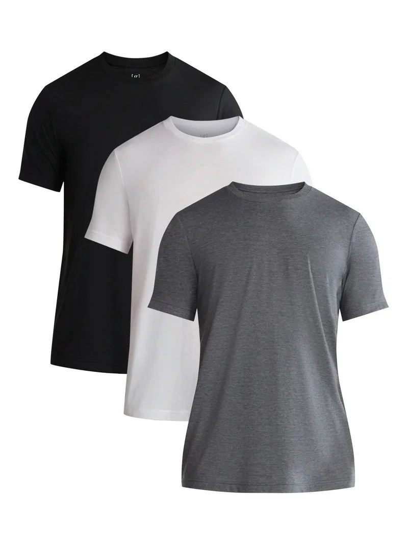 Men’s Classic Fit Crewneck T-Shirts 3-Pack Size Small Short Sleeve (NEW)