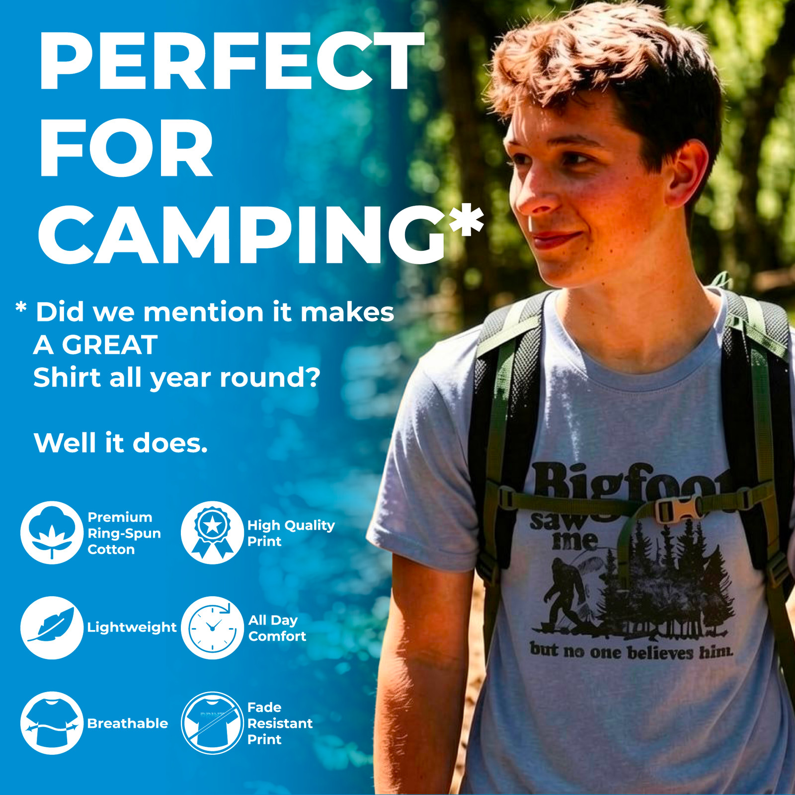 Mens Sometimes Motivation Finds You T shirt Funny Camping Dad Bear Sarcasm Tee
