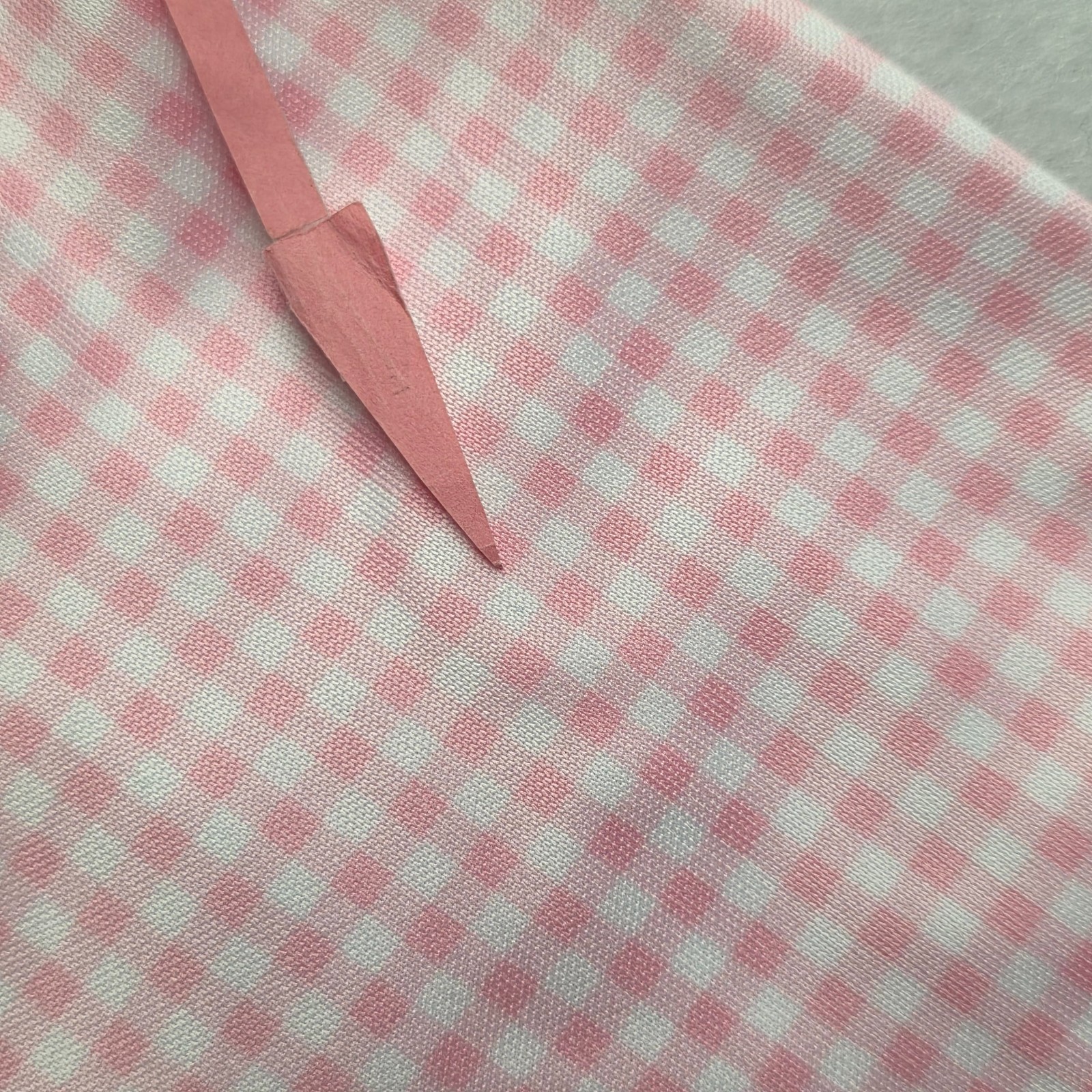Collars and Co Men Dress Collar Stretch Long Sleeve Polo Shirt Sz S Pink Gingham